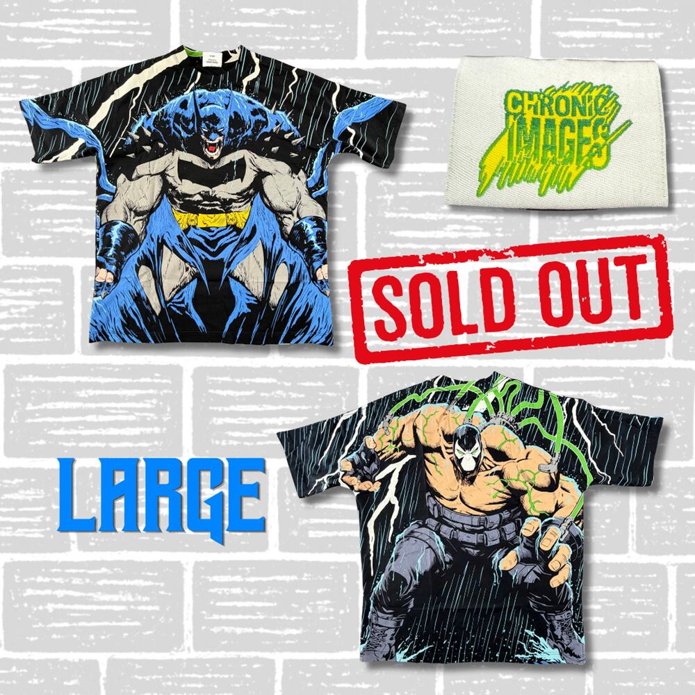 Chronic Images AOP Absolute Batman & Bane Large Extremely Limited Shirt Sold out